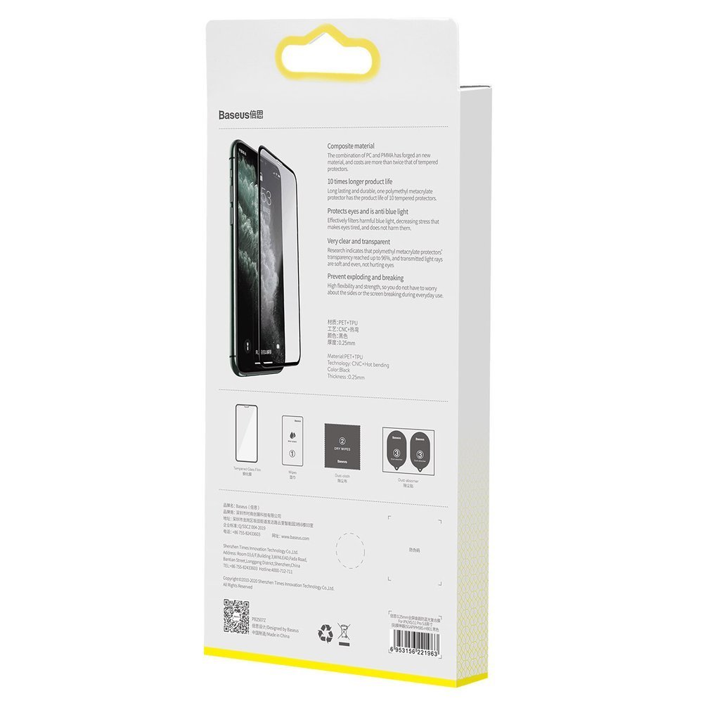 محافظ صفحه نمایش باسئوس مدل SGAPIPH58S-HA01 مناسب برای گوشی موبایل اپل Iphone X/XS/11 PRO