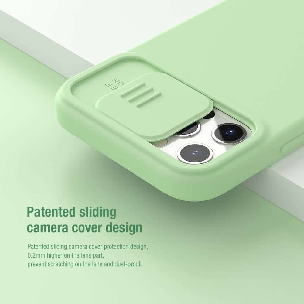 کاور نیلکین مدل CamShield Silky silicon مناسب برای گوشی موبایل اپل iPhone 12 Pro Max